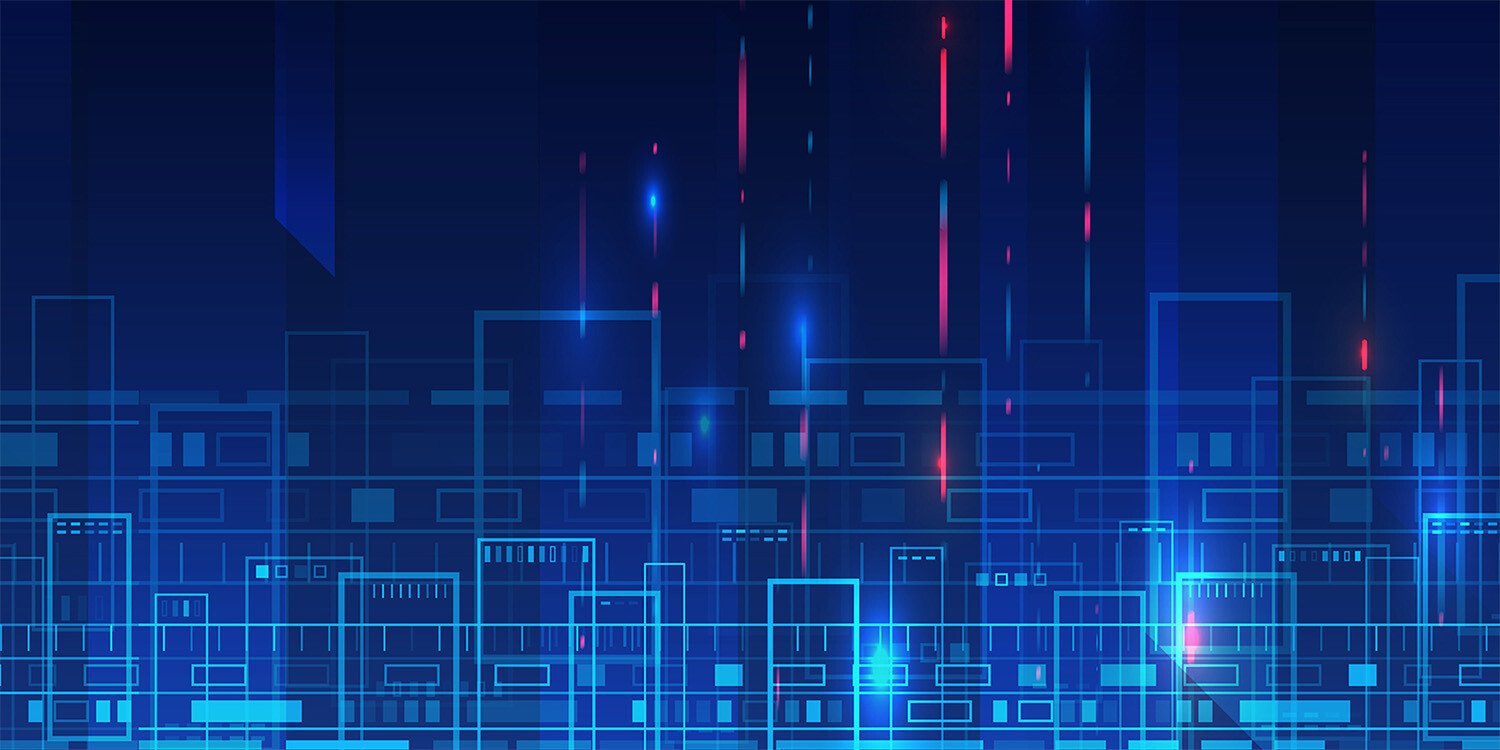 blue cyber background